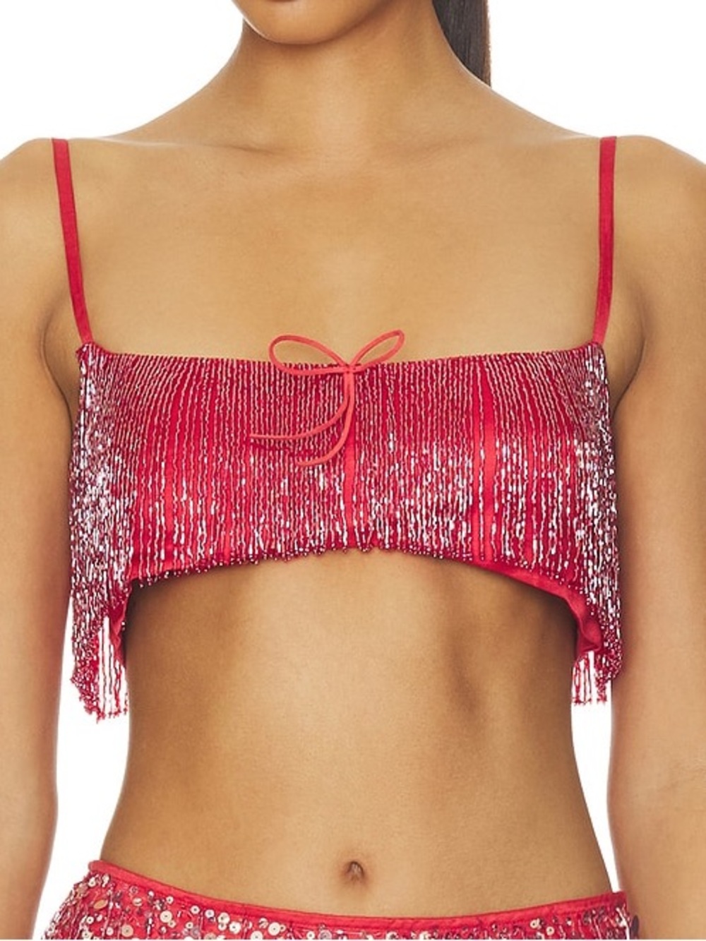 Asta Resort x Revolve Yasmin Fringe Bralette